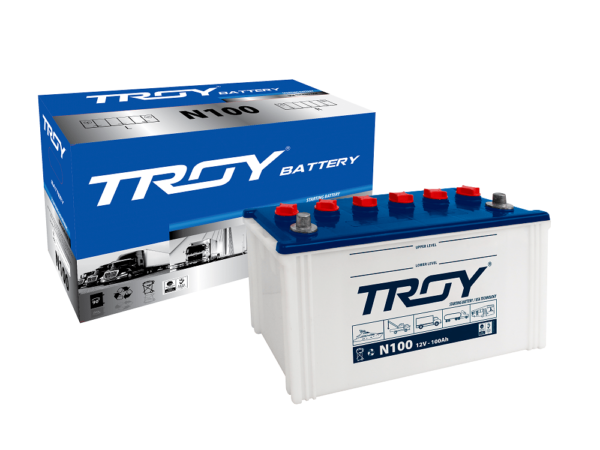 Bình Ắc Quy Troy 12V 100Ah Model N100