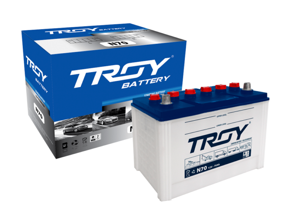 Bình Ắc Quy Troy 12V 70Ah Model N70