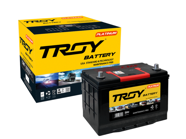 Ắc Quy Troy 12V 90Ah Cmf 105D31L Cọc Ngược - Loại Khô Kín Khí