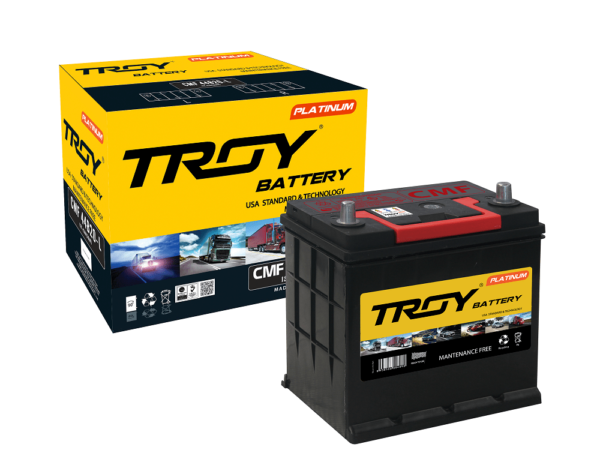 Ắc Quy Troy 12V 43Ah Cmf 44B20L Cọc Ngược - Loại Khô Kín Khí