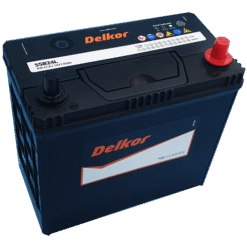 Ắc Quy Delkor 12V 45Ah Model 55B24L - Cọc ngược (Cọc + bên trái)