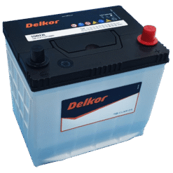 Ắc Quy Delkor 12V 60Ah Model 55D23L - Cọc ngược (Cọc + bên trái)