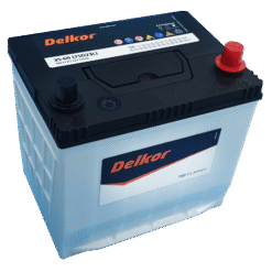 Ắc Quy Delkor 12V 65Ah Model 75D23L - Cọc ngược (Cọc + bên trái)