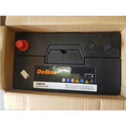 Ắc Quy Delkor 12V 90Ah Model 120D31L - Cọc ngược (Cọc + bên trái)