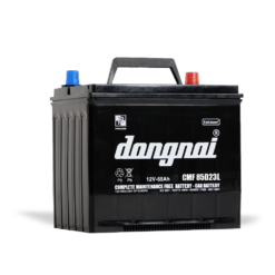 Bình Ắc Quy Đồng Nai Khô 12V 65Ah CMF 85D23L Cọc Ngược