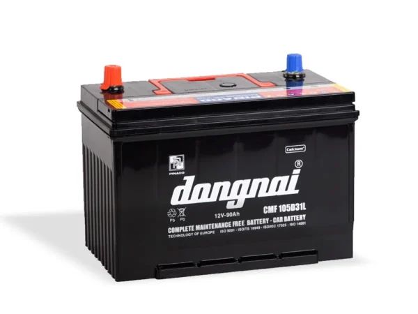 Bình Ắc Quy Đồng Nai Khô 12V 90Ah Cmf 105D31L Cọc Ngược