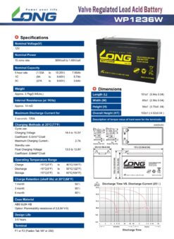 Bình Ắc Quy LONG 12V 9Ah (WP1246W)
