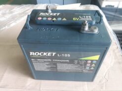 Bình Ắc Quy Xe Điện Sân Golf 6V 225Ah ROCKET L105 - Nhập khẩu Hàn Quốc