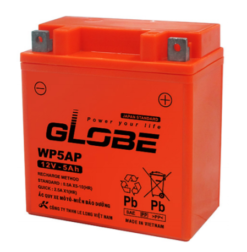 Ắc Quy Xe Máy GLOBE WP5AP (12V- 5AH) Chính Hãng 100%