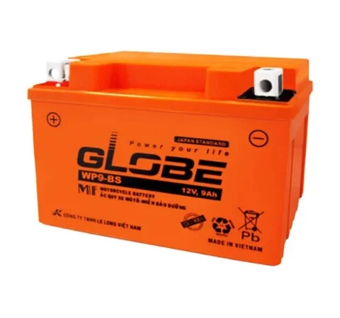 Ac Quy Xe May Globe Wp9 Bs 12V 9Ah